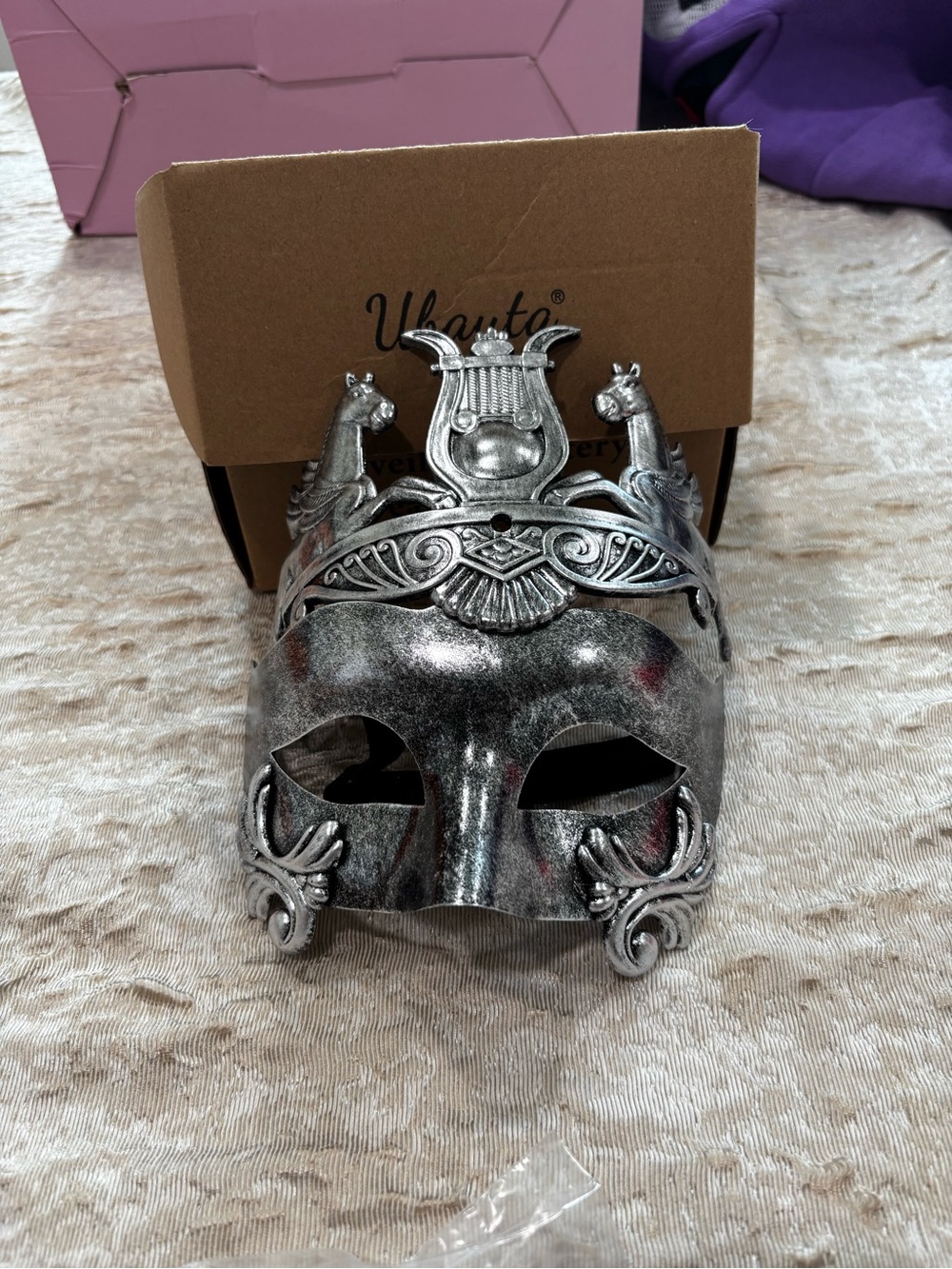 Silver Venetian-style Mask